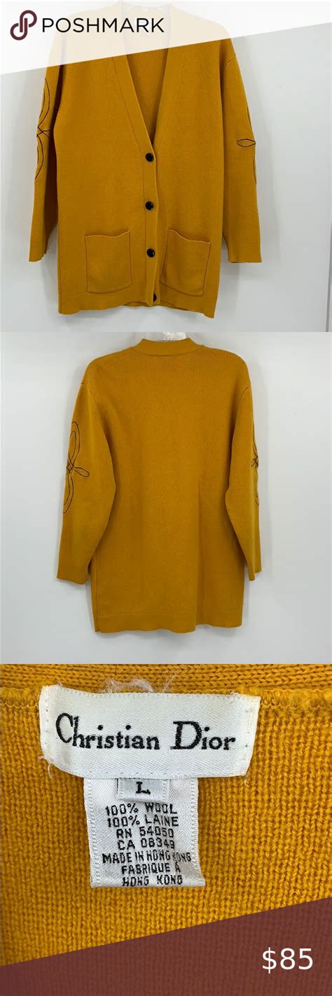 dior sweater men's yellow